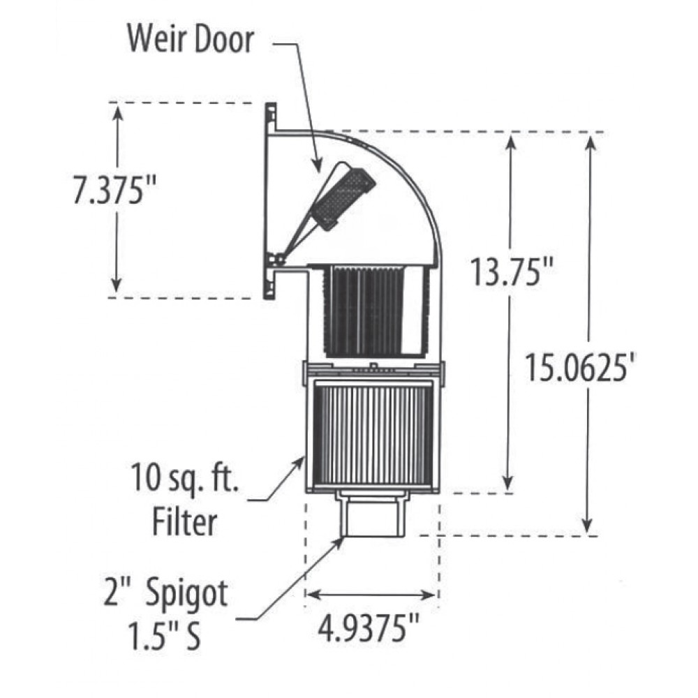 Filter skimmer (spa /mini pool με cartridge) - Image 2
