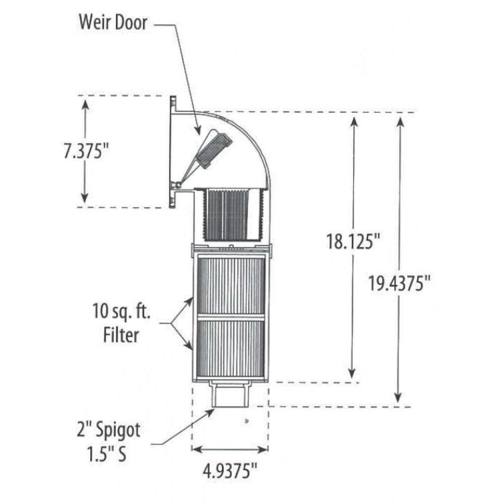 Filter skimmer (spa /mini pool με cartridge) - Image 4